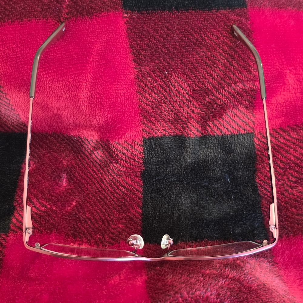 Titanium Piper Red Rectangular Eyeglass Frames - image 8